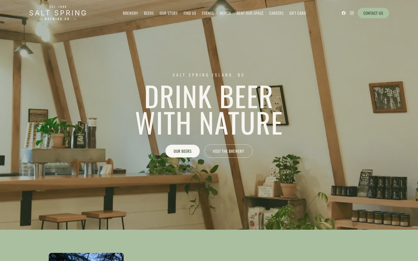 The current homepage